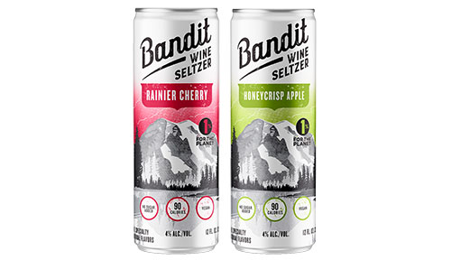 Bandit Rainier Cherry and Honeycrisp Apple wine seltzers