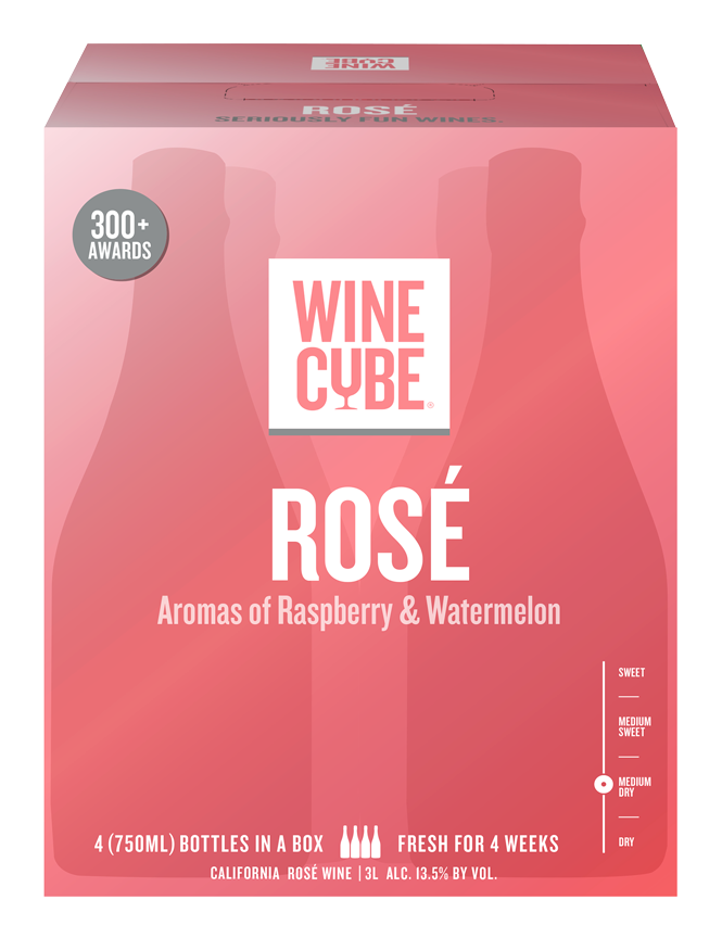 Rose Wine Cube